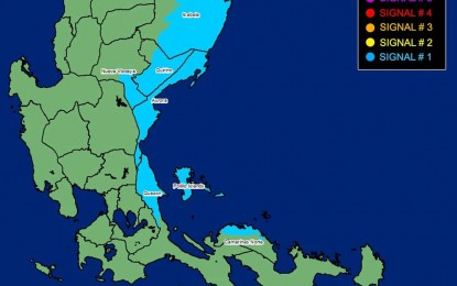 Parts of Luzon under Signal No. 1 as Aghon moves away from PH landmass