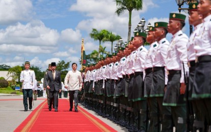 <p style="text-align: left;"><strong>STATE VISIT</strong>. President Ferdinand R. Marcos Jr. arrives at the Istana Nurul Iman in Brunei Darussalam on Tuesday (May 28, 2024) to meet with Sultan Haji Hassanal Bolkiah Mu’izzaddin Waddaulah. The President is in Brunei for a two-day state visit. <em>(Presidential Communications Office photo)</em></p>