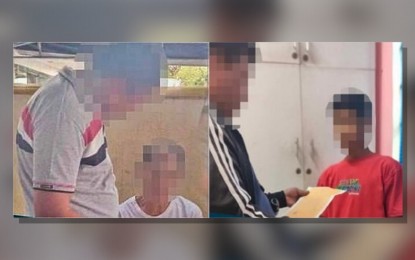 <p><strong>SUSPECT AND CONVICT.</strong> The two fugitives arrested this week by the Laguna Provincial Police Office for drug offenses. Alias Jocelyn (left) was nabbed in Santa Rosa City while "John" was arrested in Biñan City after earlier being convicted for drug trafficking. <em>(Photo courtesy of Laguna Provincial Police Office)</em></p>