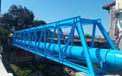 <p><strong>ALMOST OPERATIONAL</strong>. The Darangan pipe bridge project in Binangonan town, in this undated photo, is expected to improve water access to over 20,000 households in Rizal and parts of Pasig City once completed. Manila Water said it is designed to reinforce existing supply connections and benefit residential, commercial, and industrial customers in these rapidly developing areas<em>. (Photo courtesy of Manila Water)</em></p>