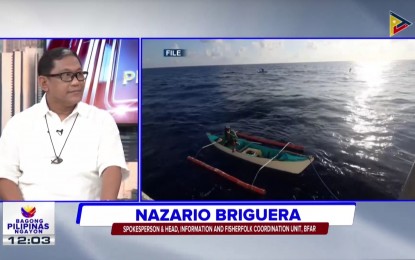 <p><strong>NO UNTOWARDS INCIDENTS.</strong> Bureau of Fisheries and Aquatic Resources (BFAR) spokesperson Nazario Briguera says the agency has not yet received reports of Filipino fishers being blocked in the West Philippine Sea (WPS) during the Bagong Pilipinas Ngayon briefing on Monday (June 3, 2024). He maintained that the Philippines does not recognize China’s unilateral fishing ban in the WPS due to lack of legal basis. <em>(Screengrab)</em></p>