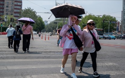 <p><strong>RISING TEMPERATURE</strong>. China registered record-high spring temperature this year, or from March to May, with the national average hitting 12.3 degrees Celsius, up from 10.9 degrees Celsius during the same period in 2023. This is the highest since meteorological recording started in 1961. <em>(Photo by Anadolu)</em></p>