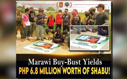 3 'drug peddlers' fall, P6.8-M ‘shabu’ seized in Marawi