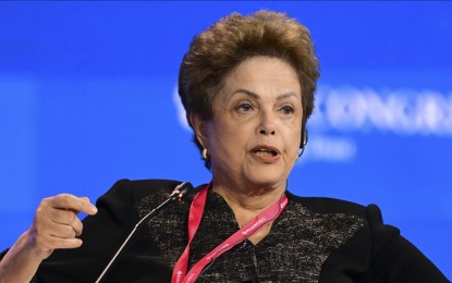<p><strong>MULTIPOLAR ECONOMY</strong>. Former Brazil President Dilma Rousseff, who is the current president of the New Development Bank, underscored the need to have a multipolar economy to lessen the risk of global economic instability caused by issues in large economies. In her speech Thursday (June 6, 2024) during the St. Petersburg International Economic Forum held in Russia, she said developed countries are not capable of providing solutions to persistent problems currently affecting the world. <em>(Photo by Anadolu)</em></p>