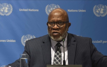 <p>UN General Assembly president Dennis Francis <em>(Photo by Anadolu)</em></p>