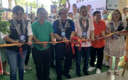 <p><strong>BUCAS CENTER FOR LA UNION</strong>. Health Secretary Teodoro Herbosa (third from left) and other Department of Health officials lead the ribbon cutting during the opening of the Bagong Urgent Care and Ambulatory Service (BUCAS) Center in Tubao town, La Union on June 14, 2024. The center is currently catering to about 200 patients daily. <em>(Photo courtesy of DOH-CHD-1)</em></p>