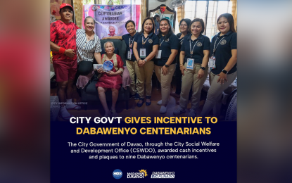 9 Davao centenarians receive P100-K cash