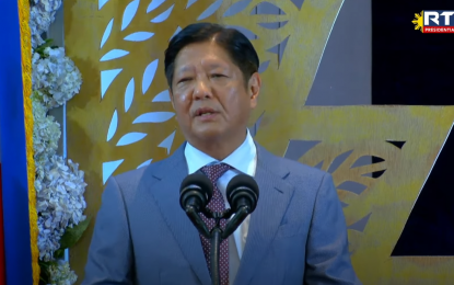 <p>President Ferdinand R. Marcos Jr.  <em>(Photo screengrabbed from RTVM)</em></p>