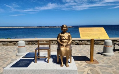 <p><strong>NEVER FORGET.</strong> A girl statue symbolizing the victims of Japan's wartime sexual slavery, euphemistically called "comfort women," is erected in Italy's Stintino for the first time. It is the 14th statue erected overseas. <em>(Yonhap)</em></p>