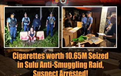 P10.7-M smuggled cigars seized in Sulu, Lanao Sur