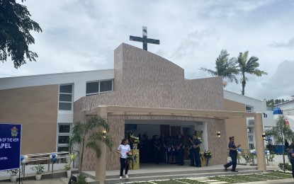 <p><strong>SPIRITUAL HOUSE</strong>. The newly constructed Sto. Niño Chapel located inside Camp BGen Simeon A. Ola, Legazpi City, Albay on Tuesday (June 25, 2024). Philippine National Police Chief Gen. Rommel Francisco Marbil led the inauguration and consecration of the chapel. <em>(PNA photo by Connie Calipay)</em></p>