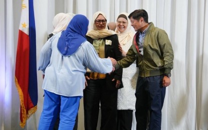 <p><strong>NEW BANGSAMORO. </strong>President Ferdinand R. Marcos Jr. meets with local chief executives of the Bangsamoro Autonomous Region in Muslim Mindanao at the Diamond Hotel in Manila on Monday (June 24, 2024). In his message, the President expressed confidence that the first-ever parliamentary elections in the region next year will be peaceful, accountable and transparent. <em>(Photo from Bongbong Marcos Facebook) </em></p>