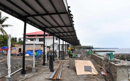<p><strong>NEARING COMPLETION.</strong> The tourism jetty port and passenger terminal in Dauin, Negros Oriental is about 85 percent complete. Alongside a port project in Apo Island, it is expected to bolster the town's economy and increase tourist arrivals. <em>(Contributed photo)</em></p>