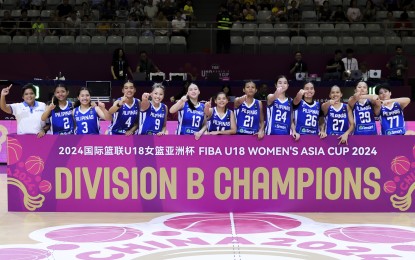 <p>Gilas Pilipinas wins FIBA U18 Women's Asia Cup Division B in China (<em>Photo courtesy of FIBA)</em></p>
