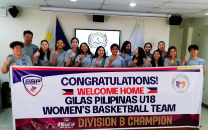 <p>The Gilas Pilipinas U18 team <em>(PNA photo by Jesus M. Escaros Jr.)</em></p>