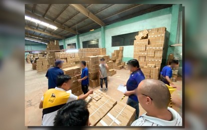 <p><strong>UNCERTIFIED PRODUCTS.</strong> The Department of Trade and Industry Task Force Kalasag conducts a seizure operation against OOKAS PH in Valenzuela City on June 26, 2024. The warehouse stored PHP7.8 million worth of uncertified home appliances. <em>(Photo courtesy of FTEB)</em></p>