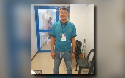 <p><strong>HONEST WORKER.</strong> Joshua Bustamante, a cleaner at the Lagundingan Airport, in Misamis Oriental, turned over to the management a bag with PHP50,000 left behind at the arrival area on Monday (July 8, 2024). The Civil Aviation Authority of the Philippines commended Bustamante for his honesty and integrity. <em>(Photo courtesy of CAAP)</em></p>