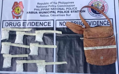 <p><strong>BUSTED</strong>. The suspected shabu worth PHP2.7 million seized during a buy-bust in Nabua, Camarines Sur on Sunday (July 7, 2024). A high-value individual was arrested during the operation. <em>(Photo courtesy of Nabua Municipal Police Station)</em></p>