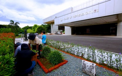 <p><strong>GREENING</strong>. Plants and flowers right outside the House of Representatives are in top condition as preparations are underway at Batasang Pambansa Complex in Quezon City on July 4, 2024 for President Ferdinand R. Marcos Jr.'s third State of the Nation Address on July 22. House Secretary General Reginald Velasco on Tuesday (July 9) said over 2,000 guests have confirmed their attendance.<em> (PNA file phot by Joan Bondoc)</em></p>