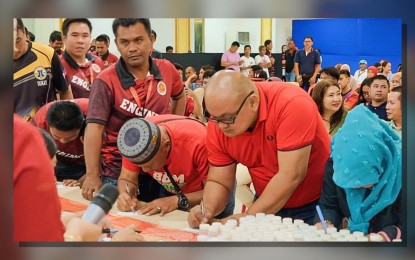 <p><strong>DRUG-FREE</strong>. Employees of the Maguindanao del Sur provincial government submit themselves to drug tests at the provincial capitol in Buluan, Maguindanao del Sur on Monday (July 8, 2024). The drug testing continued Tuesday (July 9) to complete the 476 list of workers currently employed by the provincial government.<em> (Photo courtesy of Maguindanao Sur-PIO)</em></p>