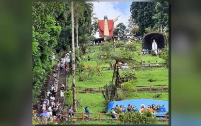 <p><strong>CALABARZON'S BEST.</strong> The Kamay ni Hesus Shrine in Lucban, Quezon in this undated photo. The religious site emerged as Calabarzon Region's top-ranked tourist destination, drawing almost 24 million tourists in 2023. <em>(Contributed photo)</em></p>