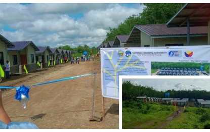 <p><strong>DECENT HOUSES</strong>. The newly completed 52 housing units handed over on Wednesday (July 10, 2024) by the National Housing Authority (NHA) to beneficiaries in Barangay Caridad, Tulunan, North Cotabato, whose houses were destroyed in the 2019 quake that hit the province. The PHP15 million project forms part of the PHP146.5 million allotment for five villages severely affected by the earthquake in the municipality. <em>(Photo courtesy of Tulunan MIO)</em></p>