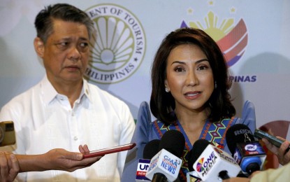 <p>Tourism Secretary Christina Frasco <em>(PNA file photo by Yancy Lim)</em></p>