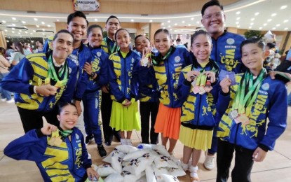 <p>MEDALISTS. Some of the Central Visayas student-athletes show their medals in a gathering at a mall in the North Reclamation Area in Cebu City on Thursday (July 11, 2024). Central Visayas has raked 38 medals so far, leading 16 other regions. <em>(Photo courtesy of Cebu City PIO)</em></p>