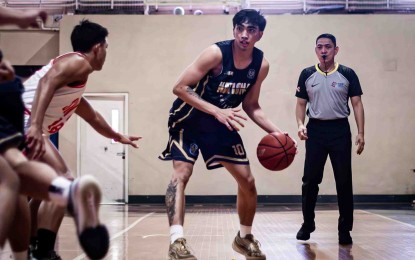 <p><strong>TOPSCORER</strong>. National University's Jolo Manansala (No. 10) against a player from San Beda College during the quarterfinal of the 2024 ANTA Asiabasket International Championship at the Enderun Colleges in Taguig City on July 14, 2024. He finished with 16 points as the Bulldogs beat the Red Lions, 83-63. <em>(Photo courtesy of Filbasket)  </em></p>