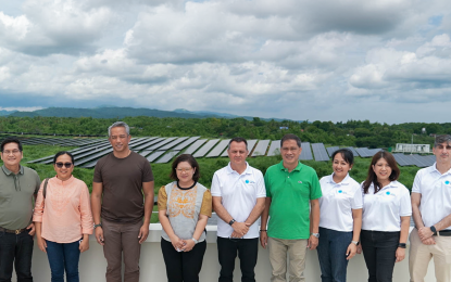 <p><strong>MARAGONDON SOLAR</strong>. Officials from the local government, the Department of Energy, and the Energy Regulatory Commission join Prime Infra executives led by President and CEO Guillaume Lucci (center) at the inauguration of the Maragondon Solar Power Plant in Cavite on Wednesday (July 17, 2024). The 64-megawatt solar power plant is part of Prime Solar's 128-MW pilot project, which includes another facility in Tanauan, Batangas. Both were constructed in April last year.<em> (Courtesy of Prime Infra)</em></p>