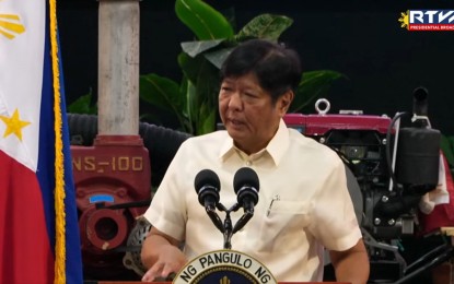 <p>President Ferdinand R. Marcos Jr. <em>(RTVM Screengrab)</em></p>