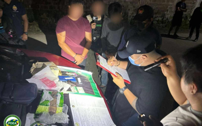 <p><strong>BUY-BUST.</strong> Agents of the Philippine Drug Enforcement Agency Northern Mindanao and National Bureau of Investigation arrest two suspects in a buy-bust in Iligan City on Saturday (July 20, 2024). The seizure of shabu worth PHP6.8 million was the region's biggest haul so far this year. <em>(Photo courtesy of PDEA-10)</em></p>
<p> </p>