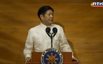 <p>President Ferdinand R. Marcos Jr. <em>(RTVM Screengrab)</em></p>