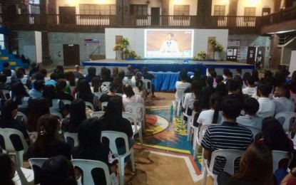 <p><strong>LIVE</strong>. Laoag City residents watch real-time President Ferdinand R. Marcos Jr.'s 3rd State of the Nation Address (SONA) at the Laoag City Multi-Purpose Hall on Monday (July 22, 2024). Some provincial and municipal officials attended the SONA at the Batasang Pambansa in Quezon City. <em>(PNA photo by Leilanie Adriano)</em></p>