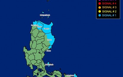 <p>Areas under Tropical Cyclone Wind Signal 1 and 2 in Luzon <em>(From PAGASA Facebook page</em>)</p>