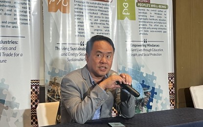 <p>OPTIMISTIC. Dinagat Island Governor Nilo Demerey Jr. says he is optimistic that his province will receive the much-needed aid and investments after the successful conduct of the Mindanao Development Forum 2024 in Davao City on Thursday (July 25, 2024). The governor says the platform has unlocked the province's potentials after it gained exposure among local and foreign investors. (PNA photo by Che Palicte)</p>