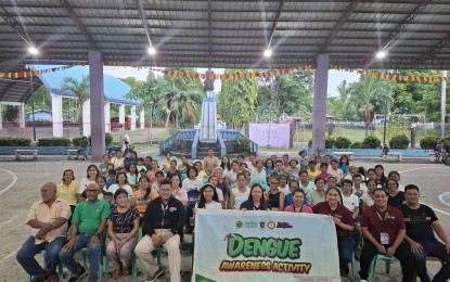 <p><strong>CLEANUP DRIVE.</strong> The Antique Integrated Provincial Health Office (IPHO) holds an information and education campaign against the rising dengue cases in the province on June 15, 2024. Liga ng mga Barangay President Julius Cezar Tajanlangit urged Friday (July 26, 2024) his fellow barangay officials to implement diligently the Barangay at Kalinisan Day (BarKaDa) or cleanup drive to protect the people from dengue. <em>(Photo courtesy of Antique IPHO)</em></p>