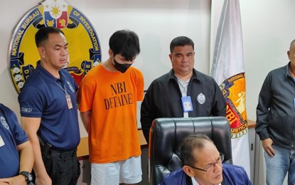 <p><strong>ARRESTED.</strong> Vietnamese Van Thai Nguyen is presented during a press conference at the National Bureau of Investigation headquarters in Manila on Friday (July 26, 2024). The suspect yielded 53 ecstasy tablets and 14 grams of ketamine, as well as various falsified documents. <em>(NBI photo)</em></p>