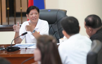 <p><strong>REHAB OF AFFECTED PROVINCES.</strong> President Ferdinand R. Marcos Jr. leads a situation briefing for Bulacan, Bataan, and Pampanga at the Provincial Capitol Building in Malolos, Bulacan on Saturday (July 27, 2024). Marcos ordered the Department of Agriculture to provide assistance in the rehabilitation of the agriculture sector in the three provinces in the aftermath of the Super Typhoon Carina-intensified southwest monsoon that ripped through most of Luzon on July 24. <em>(Photo courtesy of PCO)</em></p>