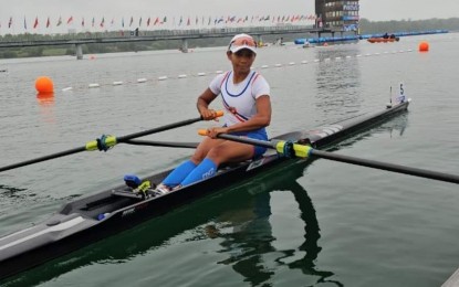 <p>Joanie Delgaco at the Paris Olympics <em>(Photo courtesy of One Sports)</em></p>