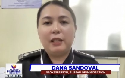 <p>BI spokesperson Dana Sandoval <em>(Screengrab from Bagong Pilipinas Ngayon briefing)</em></p>