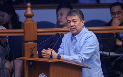 <p><strong>PRIORITY MEASURES.</strong> Senate Minority Leader Aquilino “Koko” Pimentel III vows to support President Ferdinand R. Marcos Jr.'s priority legislative measures during the Kontra Sona he delivered at the Senate plenary on Monday (July 29, 2024). Pimentel emphasized the need to focus on solving the country's numerous problems and called for unity, creativity, connectivity, and community as the formula for national development. <em>(Photo courtesy of Senate PRIB)</em><br /><!--/data/user/0/com.samsung.android.app.notes/files/clipdata/clipdata_bodytext_240730_094511_535.sdocx--></p>