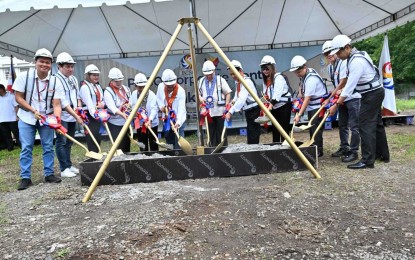 <p><strong>PERMANENT HOME.</strong> Executive Secretary Lucas Bersamin (6th from right) and PCSO General Manager Melquiades Robles (6th from left) lead the groundbreaking rites for the PHP2.2-billion PCSO Corporate Center in Ermita, Manila on Thursday (Aug. 1, 2024). The PHP2.2 billion state-of-the-art hub would serve as the permanent home for the agency’s employees and stakeholders and would ensure 24/7 operational capability for designated operations. <em>(Photo courtesy of PCSO)</em></p>