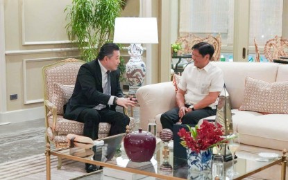 <p><strong>MORE INVESTMENTS.</strong> President Ferdinand R. Marcos Jr. meets with Thailand conglomerate Charoen Pokphand Group (CP Group) Chairperson Soopakij “Chris” Chearavanont at the Laperal Mansion at Malacañang on Tuesday (July 30, 2024). The President said the Thai conglomerate plans to expand its business in the Philippines, pledging an additional USD1.5 billion dollar investment in the agriculture sector. <em>(Photo from Bongbong Marcos Facebook)</em></p>