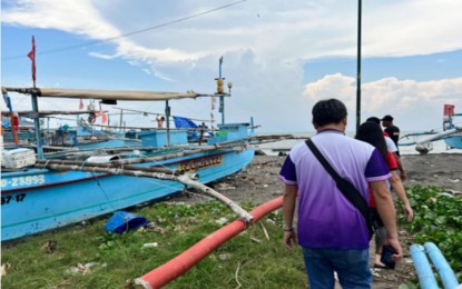 <p><strong>NO CATCH ZONE.</strong> Personnel of the Department of Labor and Employment (DOLE) in Cavite province assess employment interventions needed for oil spill-displaced fisherfolk on Wednesday (July 31, 2024). The local government units of Tanza, Naic, Maragondon, and Ternate towns have declared a “no catch zone” due to the oil spill in Bataan<em>. (Photo courtesy of DOLE-Cavite)</em></p>