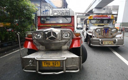 <p><strong>MODERNIZATION QUESTIONS.</strong> Traditional jeepneys still make up most of the public utility vehicles plying Aurora Boulevard in Quezon City on Thursday (Aug. 1, 2024). Senator Sherwin Gatchalian said on Friday (Aug. 2) that the Public Transport Modernization Program will succeed if there is enough support from the government, including financial aid for drivers and operators. <em>(PNA photo by Joan Bondoc)</em></p>