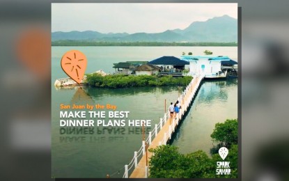 <p><strong>DINING.</strong> The San Juan by the restaurant near the San Juanico Bridge in Sta. Rita, Samar, one of the sites under the Tandaya trail. The Tandaya trail in Samar province has expanded, adding more sites for tourists to explore. (<em>Photo courtesy of Spark Samar)</em></p>
<p> </p>