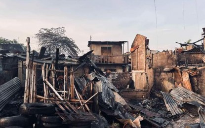 <p><strong>RAZED BY FIRE.</strong> The aftermath of the fire, which hit 15 houses in Barangay 16, Bacolod City, on Aug. 1, 2024. As of Aug. 4, the Bureau of Fire Protection has identified 195 fire-prone areas or red zones in most of the 61 barangays in the city. <em>(Photo courtesy of Bacolod City PIO)</em></p>