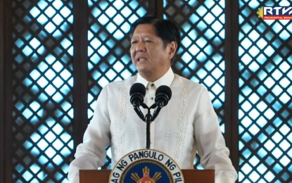 <p>President Ferdinand R. Marcos Jr. <em>(RTVM Screengrab)</em></p>