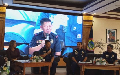 <p><strong>NEUTRALIZED</strong>. Police Regional Office-Cordillera Director Brig. Gen. David Peredo says during the Kapihan sa Bagong Pilipinas press briefing in Benguet on Tuesday (Aug. 6, 2024) that they dismantled two potential private armed groups. He said they on the lookout for similar groups as tension usually heats up when there is a coming election. <em>(PNA photo by Liza T. Agoot)</em></p>